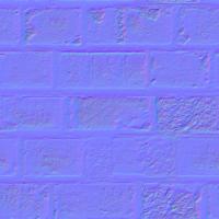 seamless wall bricks normal map 0001